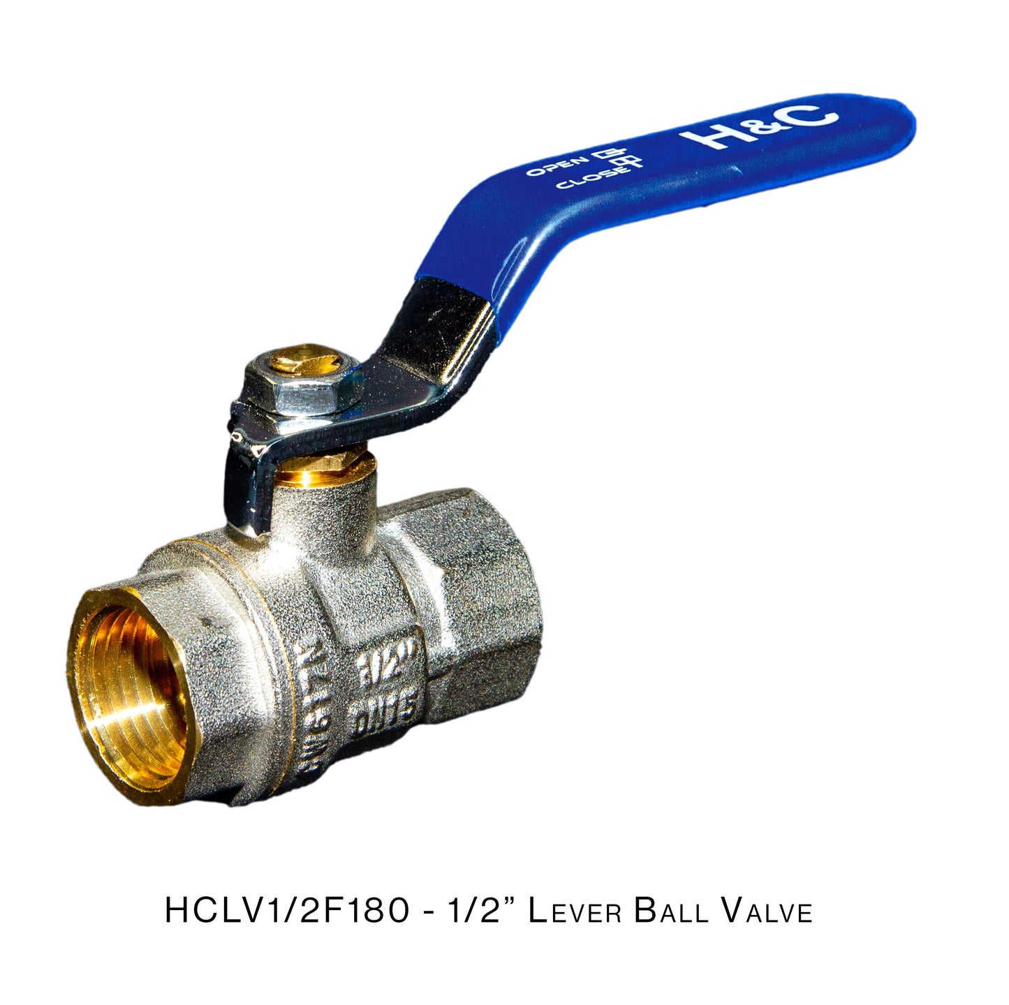 H&C LEVER BALL VALVE FXF 1/2' X 1/2' HCLV1/2F180