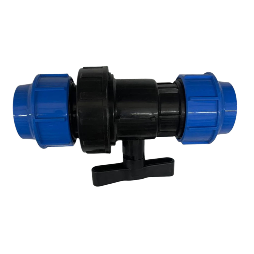 FLOTEK BALL VALVE POLY COMPRESSION 50MM