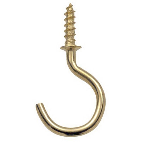 CUP HOOK BRASS 1-1/2"