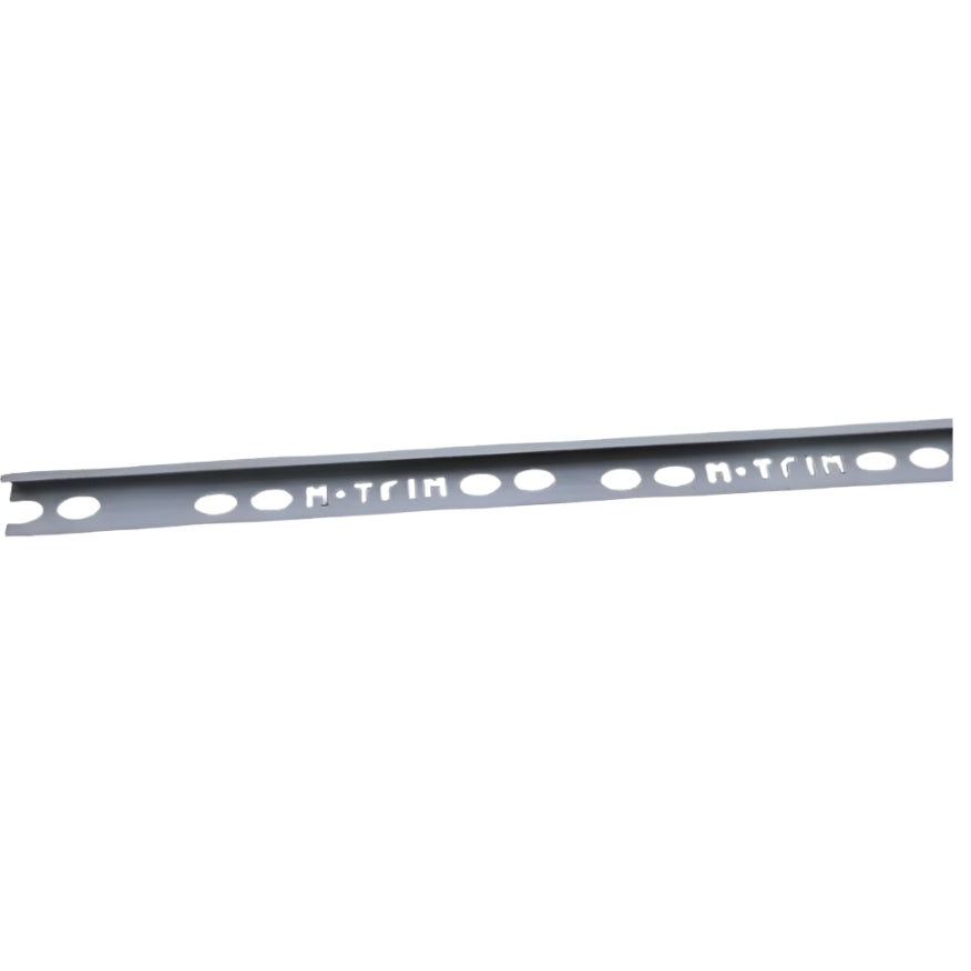 KIRK TILE EDGE TRIM ROUND PVC LIGHT GREY 12MM