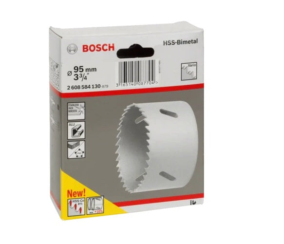 BOSCH HOLESAW BI METAL GREY 95MM 584130