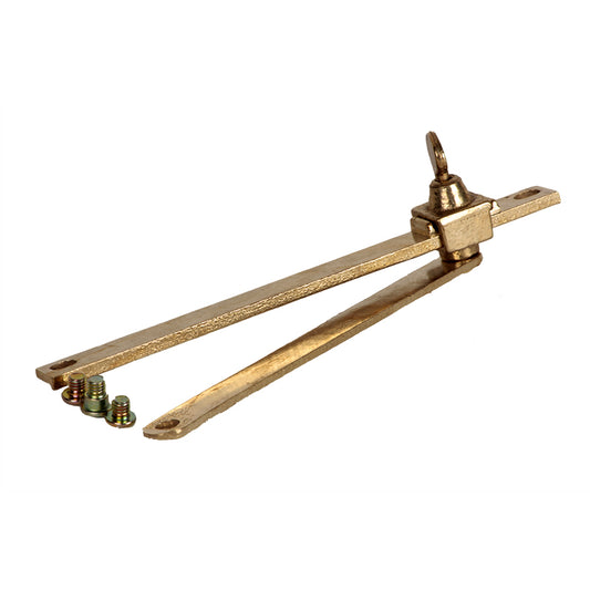 TW WINDOW STAY SLIDE 175MM BRASS WIN109