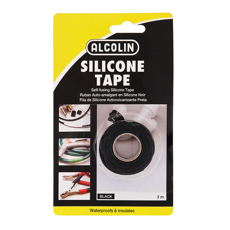 ALCOLIN SILICONE TAPE BLACK 25MMX3M