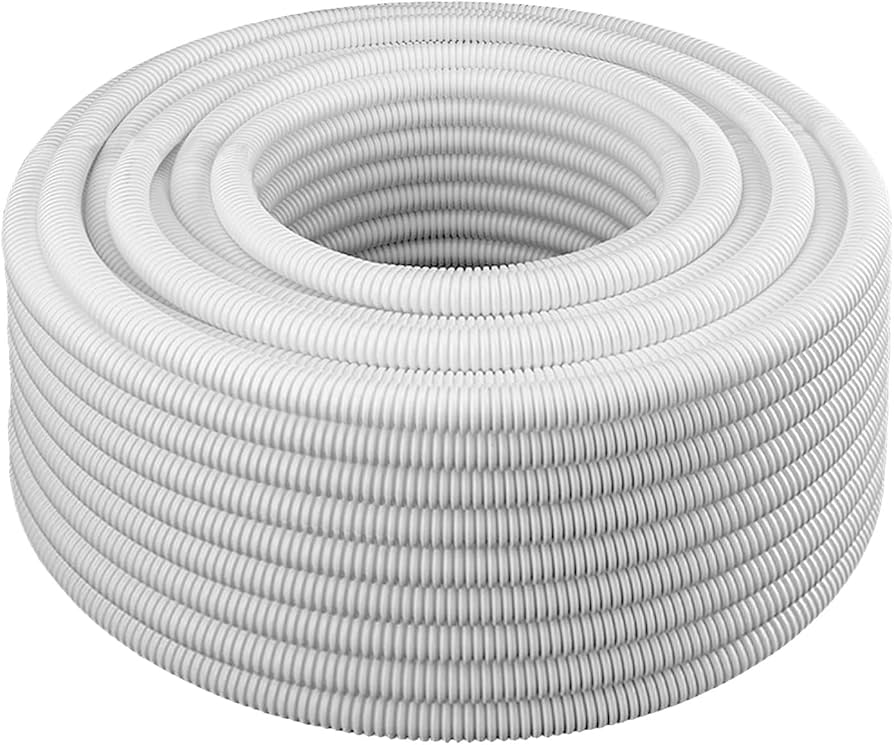 PIPE CONDUIT FLEXIBLE PVC WHITE 25MM