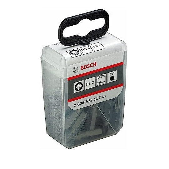 BOSCH SCREWDRIVER BIT SET 25PCS PZ2X25MM