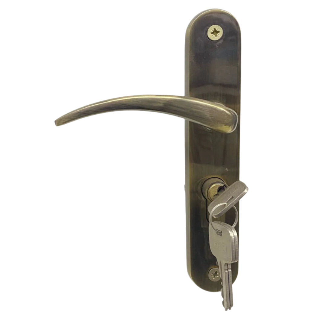 GODREJ MORTICE LOCK COMBINATION PACK LYRA ANTIQUA BRASS 8" 3249