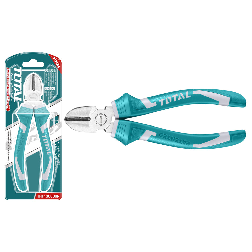 TOTAL PLIERS DIAGONAL CUTTING 6" / 160MM THT130606P