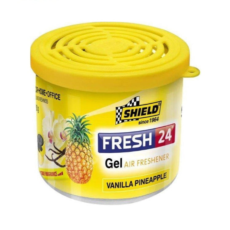 SHIELD AIR FRESHENER FRESH 24 GEL VANILLA 80G PINEAPPLE SH915