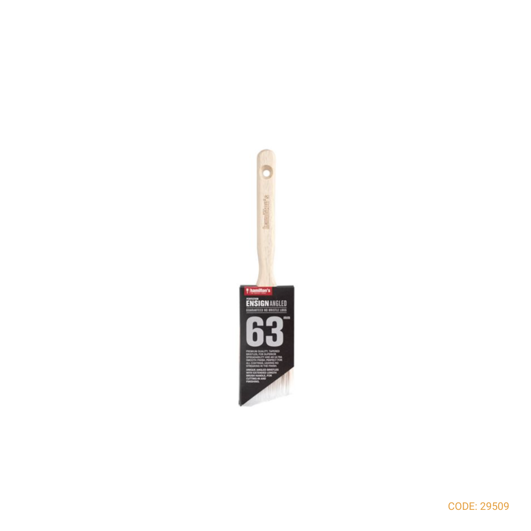 HAMILTON PAINT BRUSH ENSIGN ANGLED 63MM 9130
