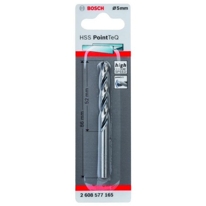 BOSCH DRILL BIT HSS POINT Q 5.0MM 2608577165