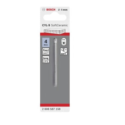 BOSCH TILE DRILL BIT CYL-9 CERAMIC 4X70MM 2608587158
