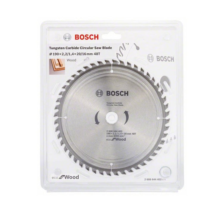 BOSCH CIRCULAR SAW BLADE ECO WOOD H 190X20-48 2608644402