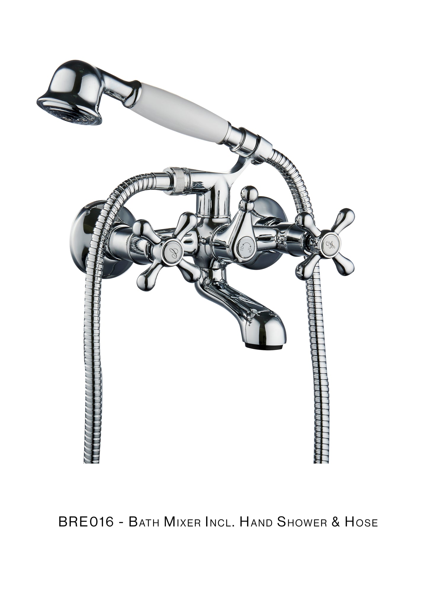 H&C BATH MIXER COMPLETE BREO WITH CRADLE AND HANDLE BRE016