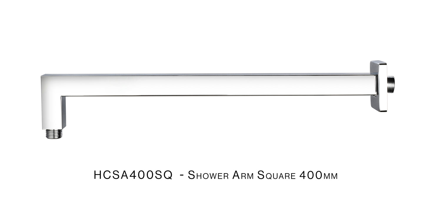 H&C SHOWER ARM SQUARE CP 400MM HCSA400SQ