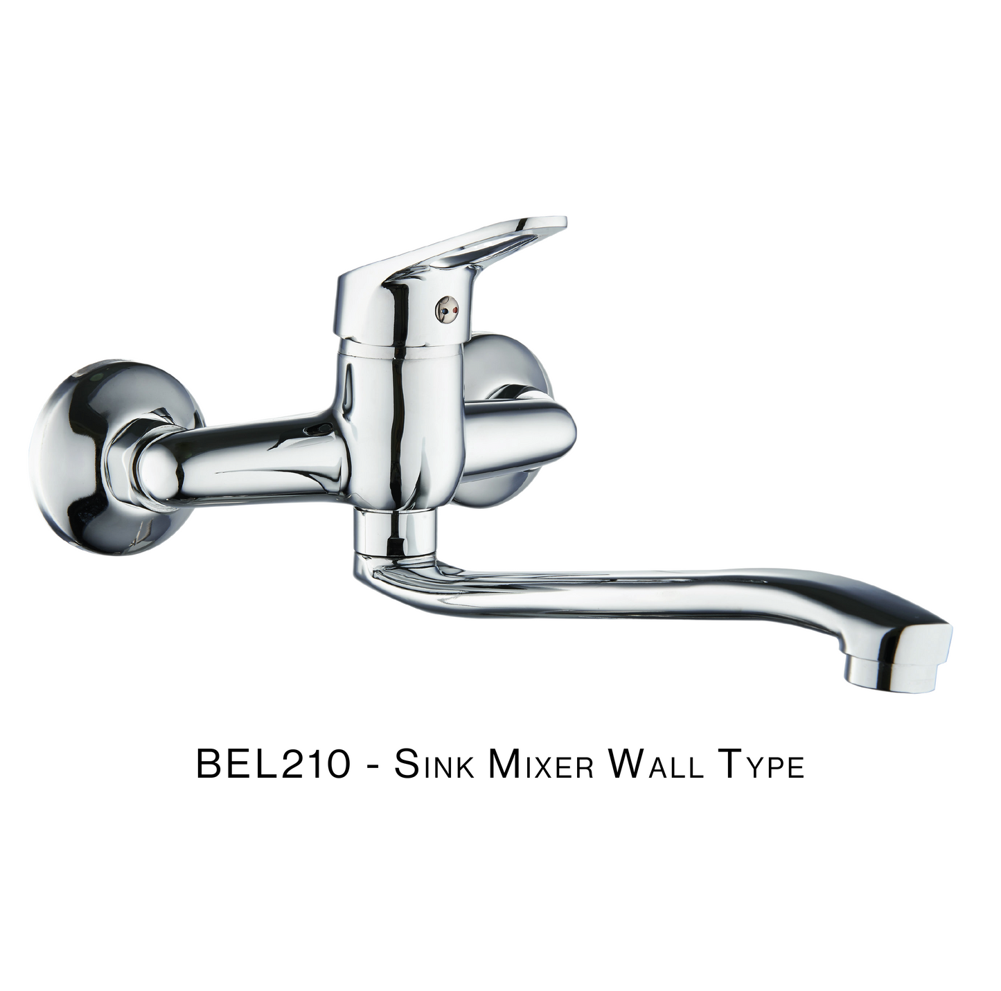 H&C SINK MIXER UNDER SPOUT SINGLE LEVER BELLA WALL TYPE BEL210