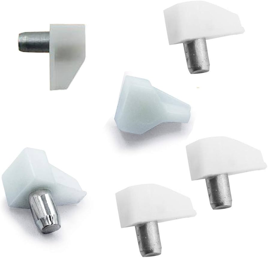 ROCO SHELF SUPPORT PAIREPACK WHITE WITH STEEL PIN PER 10 RPAIREM26WH10