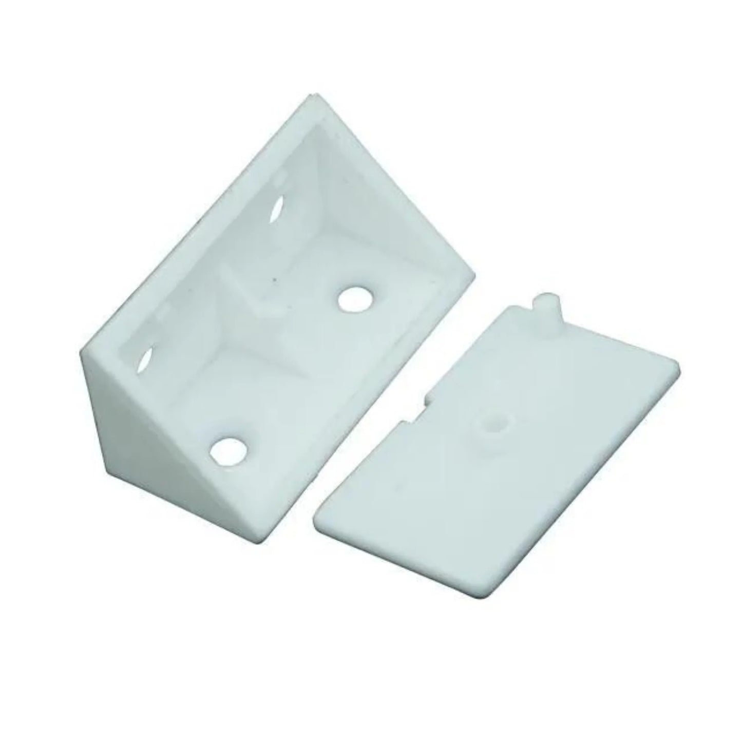 ROCO BRACKET DOUBLE PAIREPACK WITH LID WHITE PER 10 RPAIREM1910