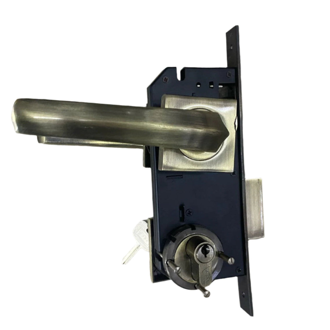 GODREJ MORTICE LOCK ANTIQUE BRASS ROSSETTE NEH-20 5154