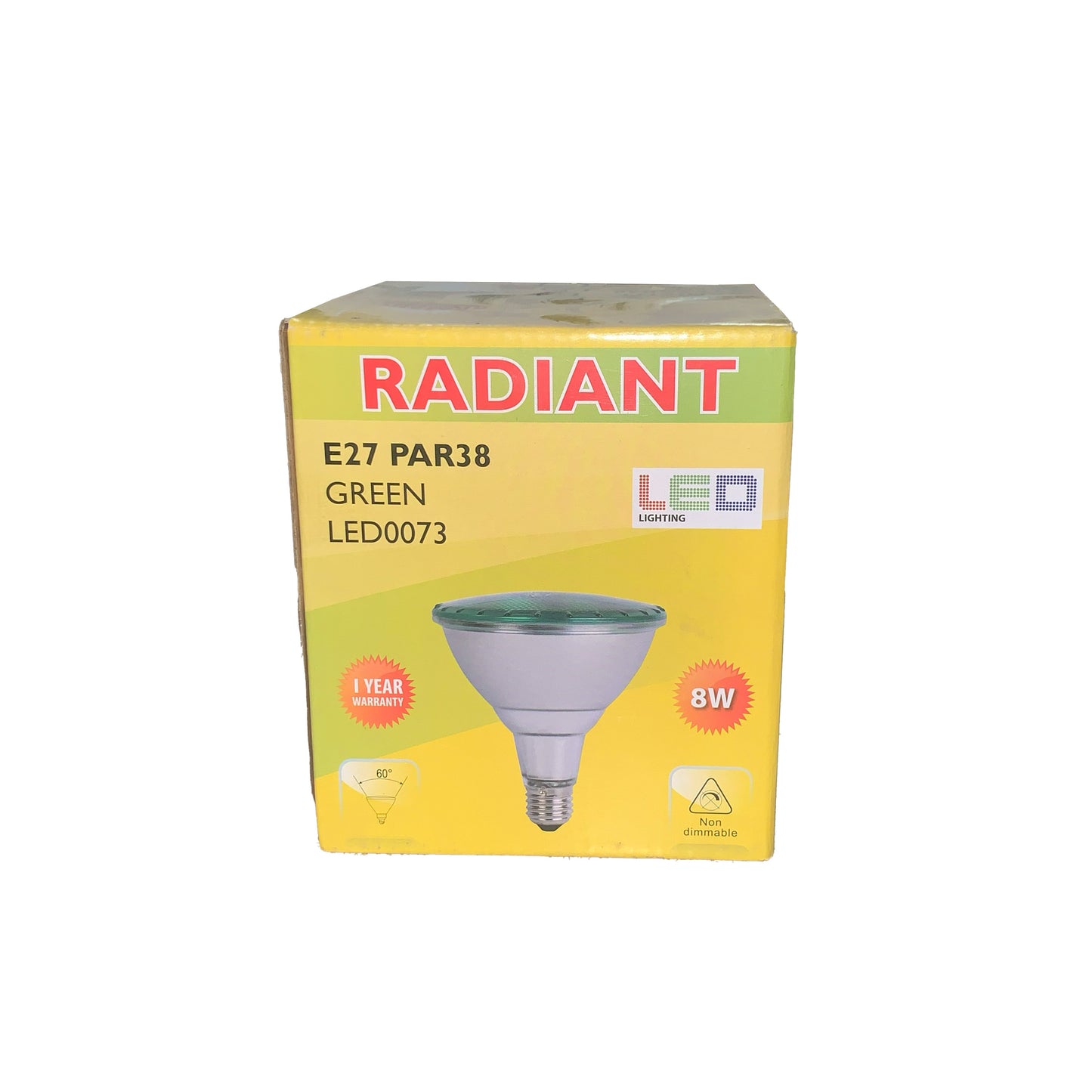 RADIANT LED PAR38 GREEN E27 8W IP65 RLL073