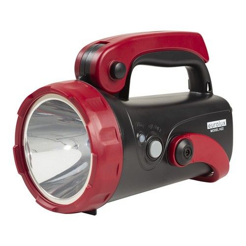 EUROLUX LED TORCH RECHARGEABLE 5W BLACK/RED H22