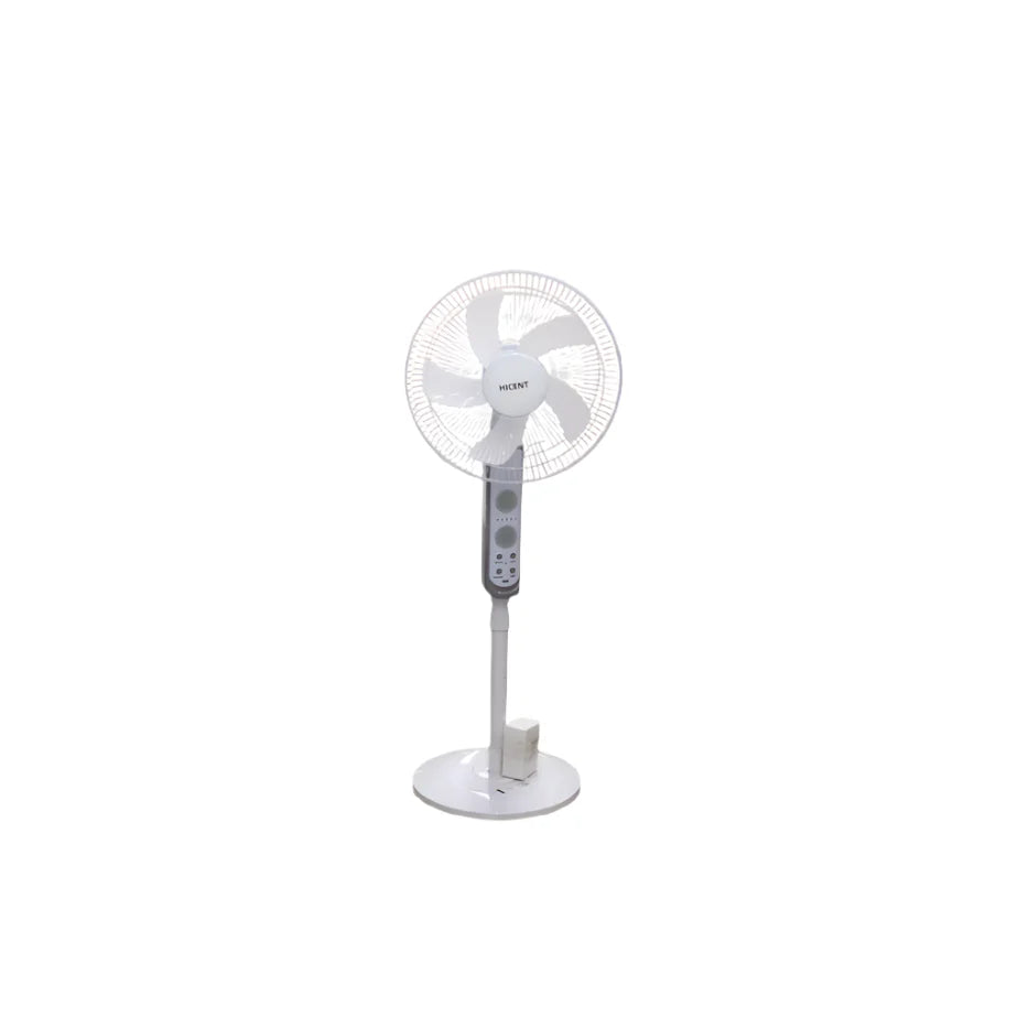 HICENT SOLAR STAND FAN WITH PANEL WHITE 15W 9V 3GEAR FS-10