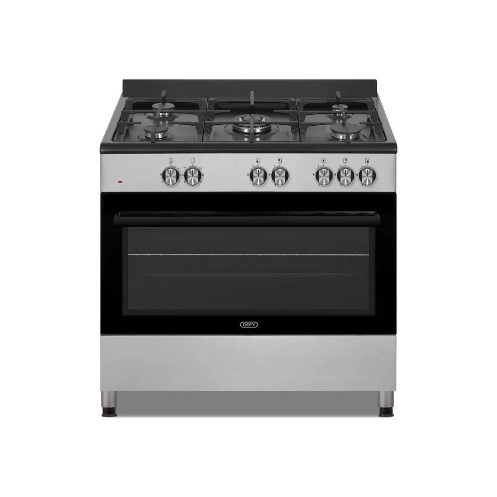 DEFY STOVE GAS ELECTRIC 90CM MULTIFUNCTION RANGE COOKER WITH THERMOFAN+ - BLACK DGS902