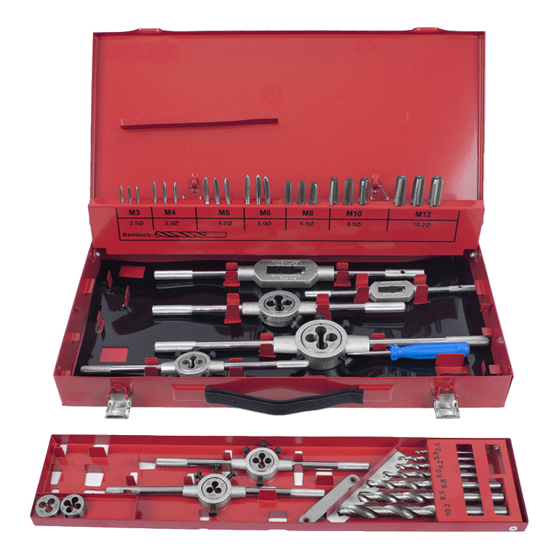 TORKCRAFT TAP AND DIE SET 44PCS 3-12MM T9441