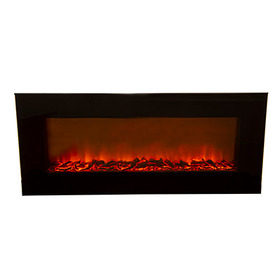 RADIANT FLAT INDOOR DECORATIVE COAL FIREPLACE BLACK RHE6C