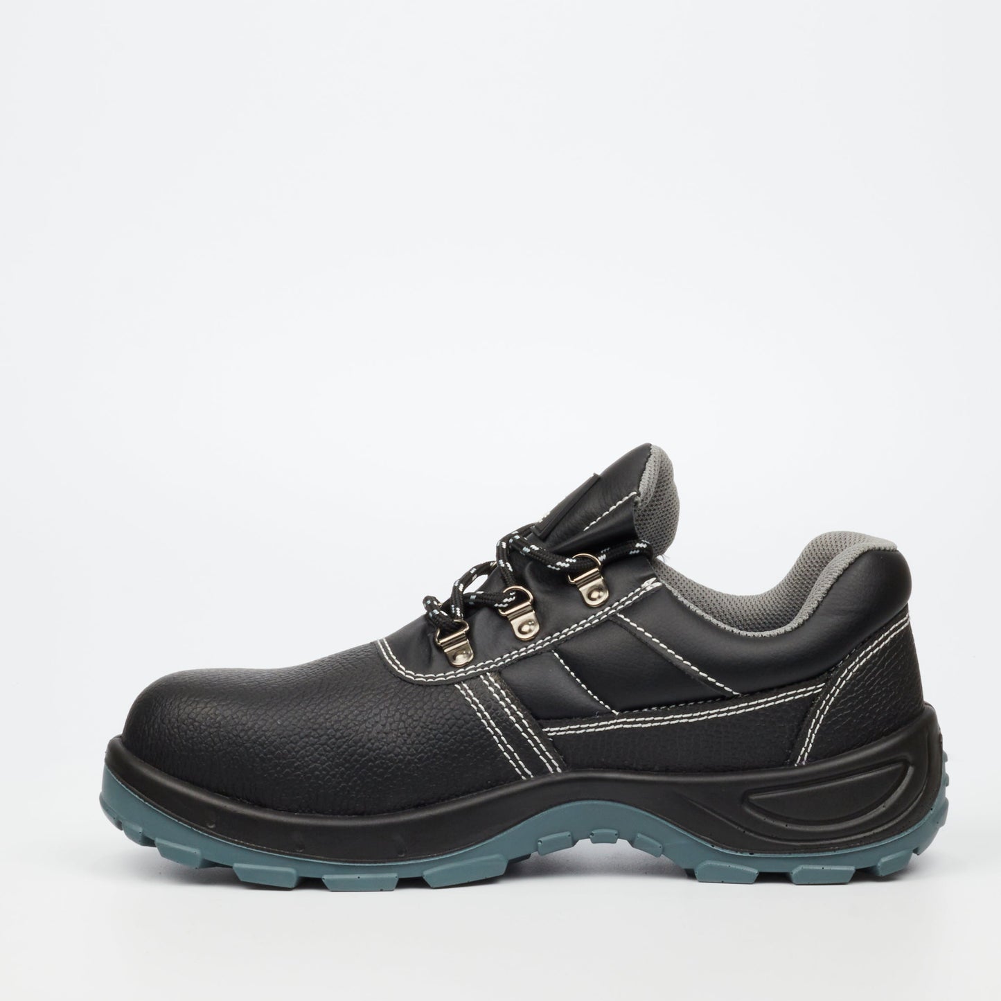 GRITTGEAR MAGNESITE LEATHER SAFETY SHOES BLACK SIZE 8