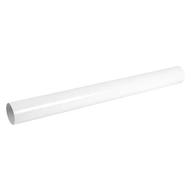 GUTTER DOWN PIPE PVC WHITE 80MM