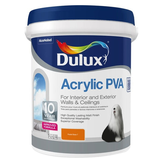 DULUX ACRYLIC PVA BASE 7 PASTEL 20L 5147070