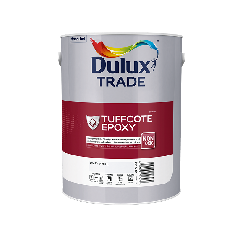 DULUX TRADE TUFFCOTE WB EPOXY DAIRY WHITE WHITE 5L 5147710
