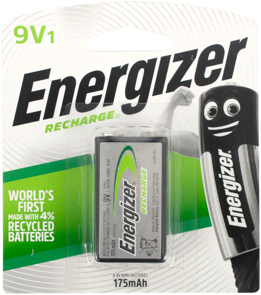 ENERGIZER BATTERY RECH 9V 1PACK 8.4V NH22BP1