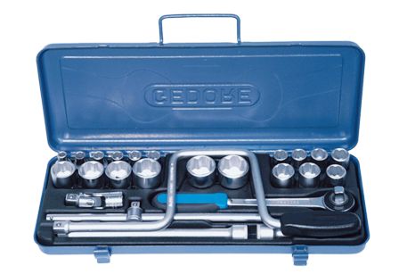GEDORE SOCKET SET GED BHX 1/2 D19TMZ 8-32 27PCS GED614831