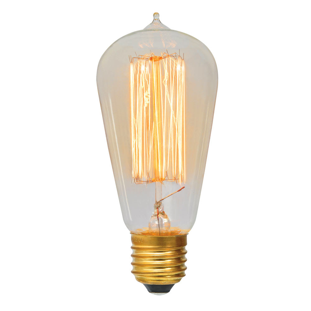 EUROLUX FILAMENT CARBON PEAR NIPPLE E27 60W G785