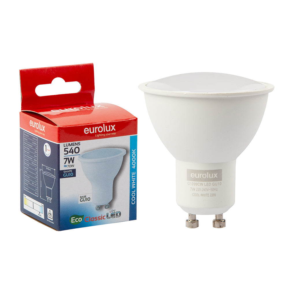 EUROLUX LED BU10 CORE 7W 4000K G1099CW