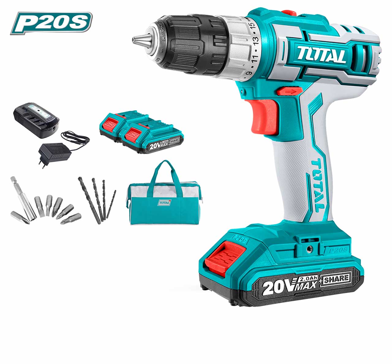TOTAL CORDLESS DRILL LITHIUM-ION TDLI2002