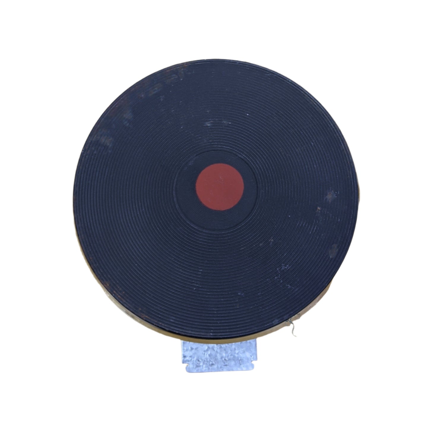 SATCHWELL SOLID PLATE RED DOT 6" SI4506P
