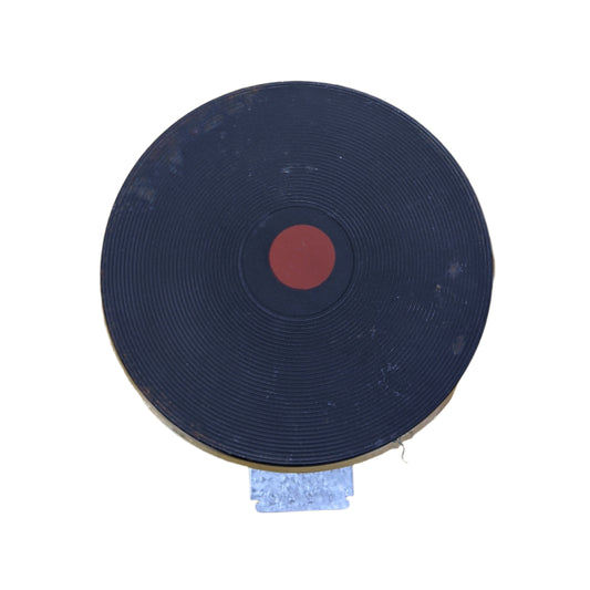 SATCHWELL SOLID PLATE RED DOT 6" SI4506P