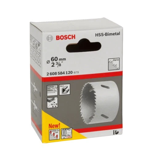 BOSCH HOLESAW BI METAL GREY 60MM 584120