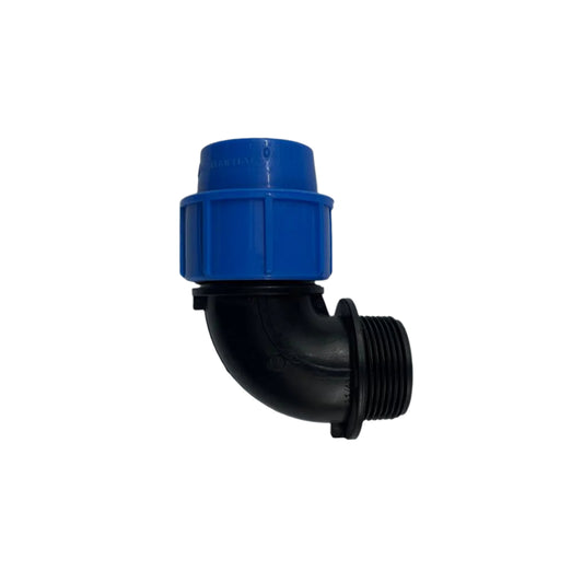 FLOTEK ELBOW MALE POLY COMPRESSION 32 MM