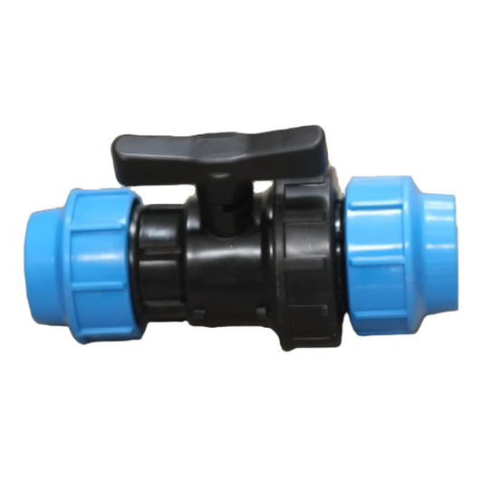 FLOTEK BALL VALVE POLY COMPRESSION 40MM