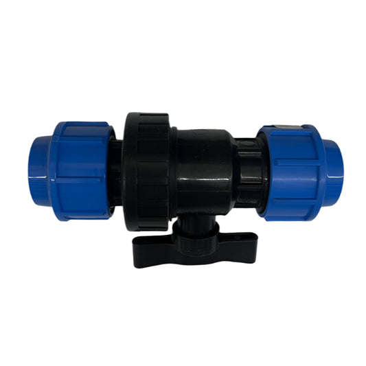 FLOTEK BALL VALVE POLY COMPRESSION 25MM