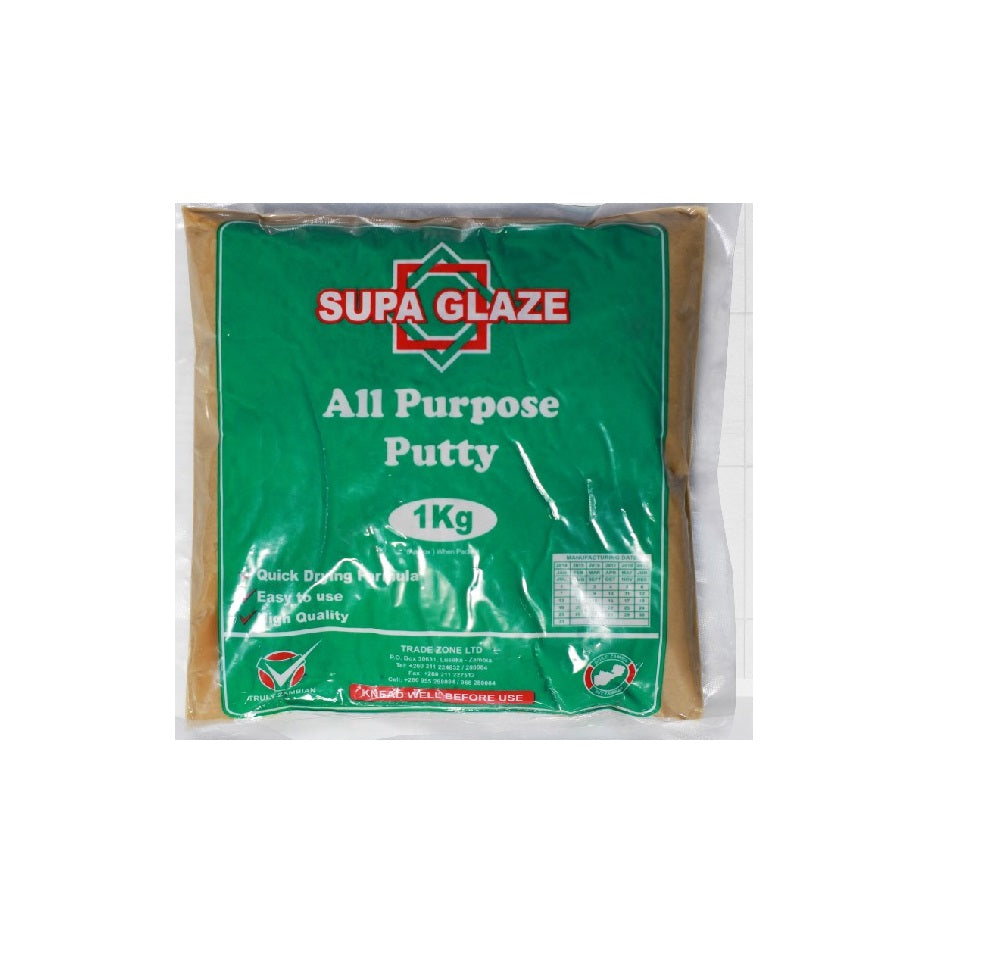 SUPA FIX WINDOW PUTTY SUPA GLAZE 1KG