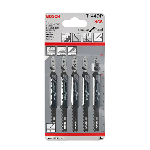 BOSCH BLADE JIGSAW SET 5PCS T144DP