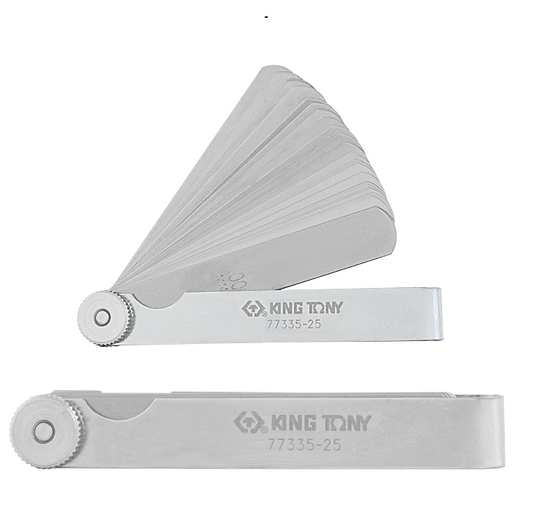 KING TONY FEELER GAUGE SET 25 BLADES 77335-25