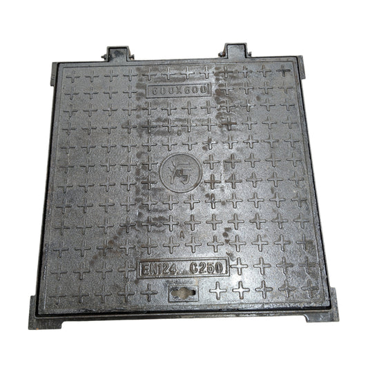 MANHOLE COVER METAL BLACK L/D 60X60 CH
