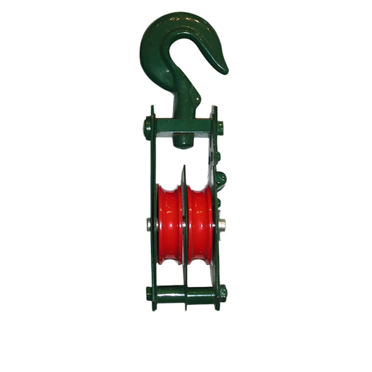 PULLEY DOUBLE GREEN 6"