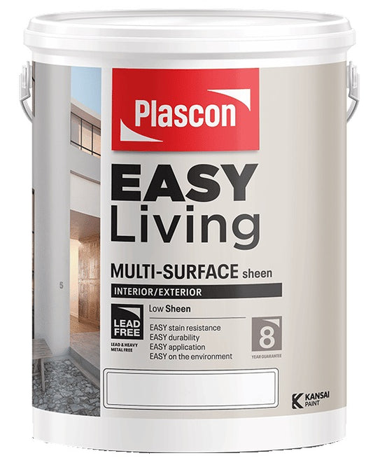 PLASCON EASY LIVING SHEEN WHITE 20L ELS000001-0020