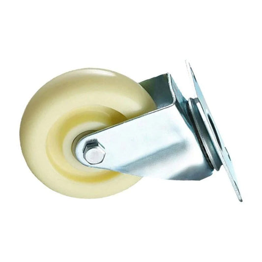 TROLLEY WHEEL CREAM WHITE 8"